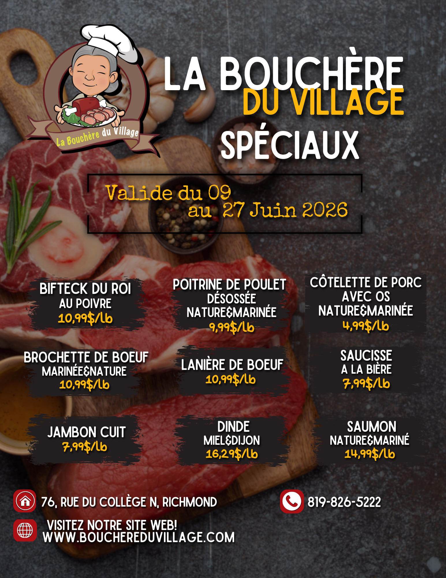 Du 9 au 27 juin!